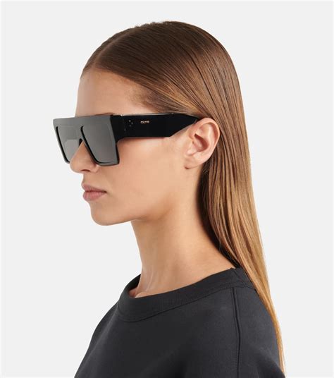 the celine 58mm flat top sunglasses|celine transparent sunglasses.